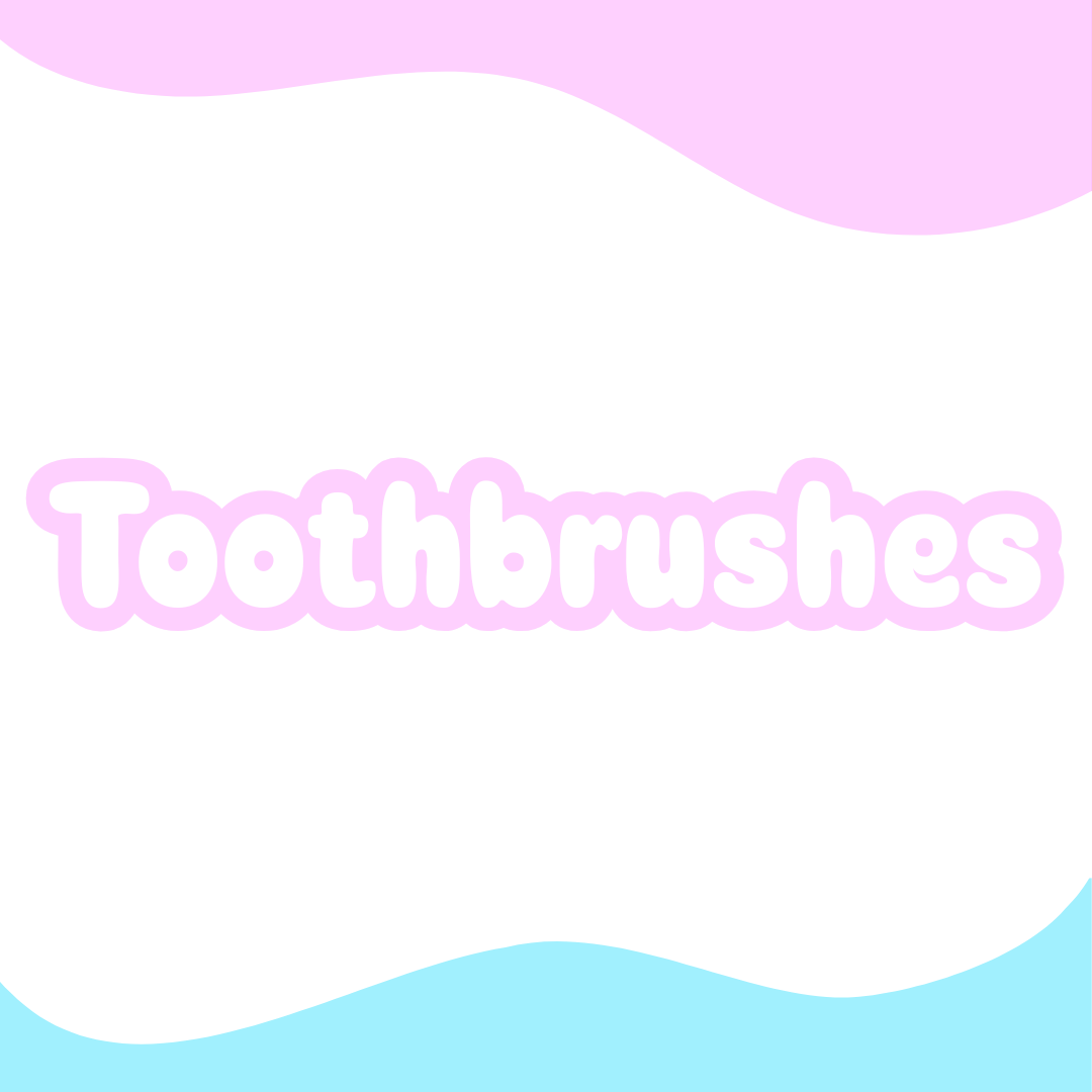 A collection of our various toothbrushes - from u shaped to traditional. We have it all.