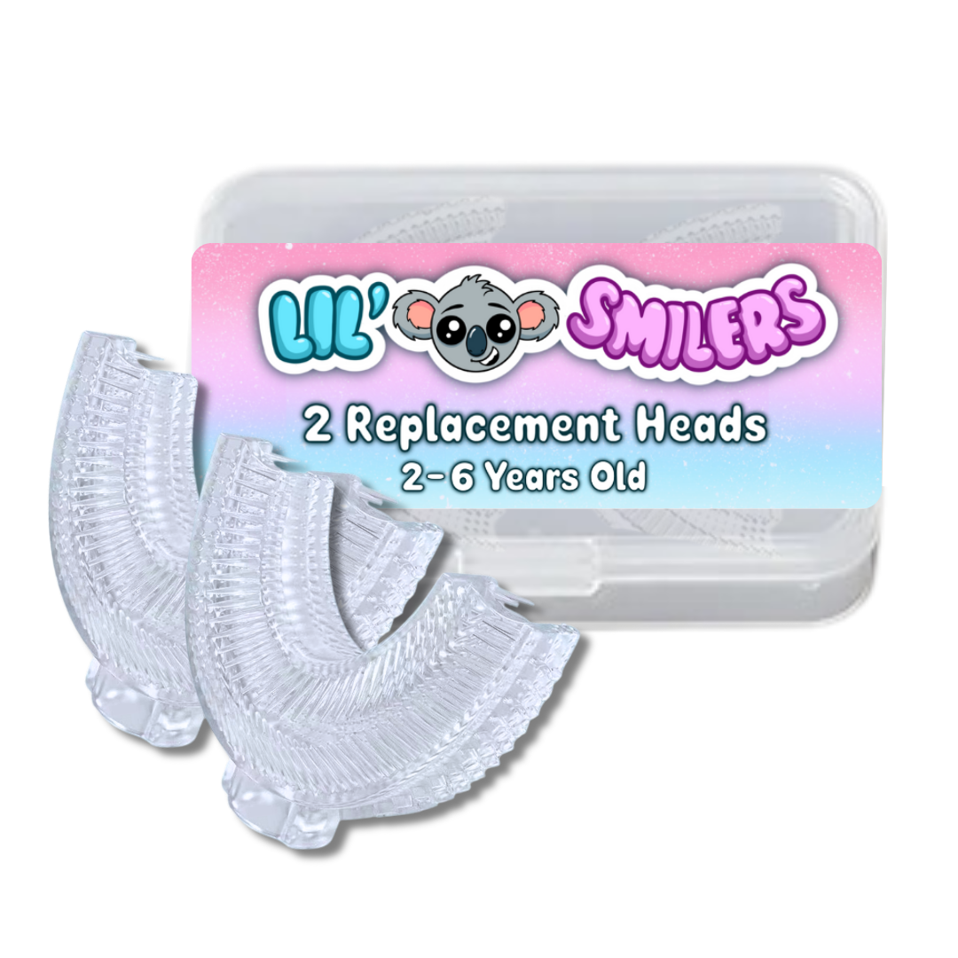 Ages 2-6 - U Shaped Toothbrush Replacement Heads x2