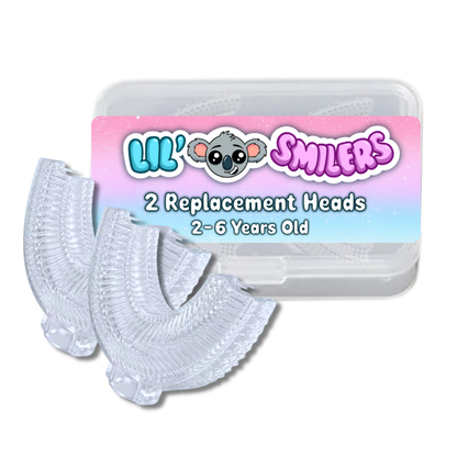 Ages 2-6 - U Shaped Toothbrush Replacement Heads x2