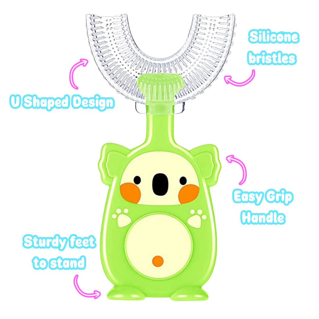 Classic U-Shaped Kids Toothbrush - Karl the Koala