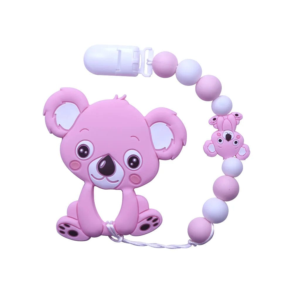 Lil' Smilers 0 Rose Pink Karl the Koala Teether