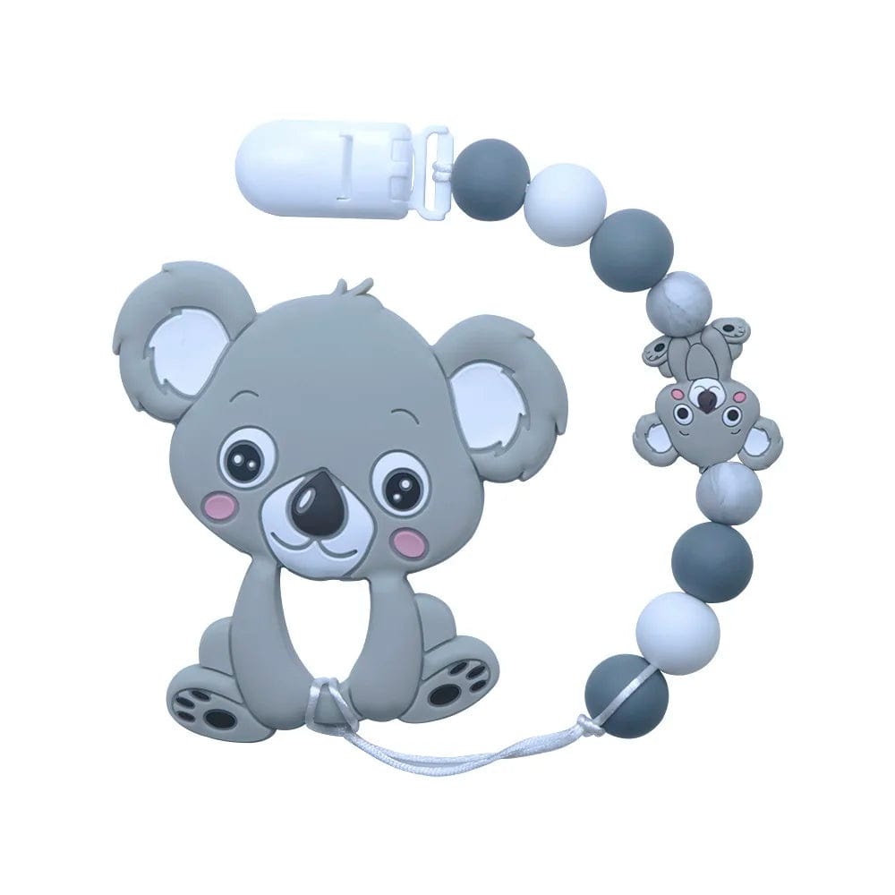 Lil' Smilers 0 Stone Grey Karl the Koala Teether