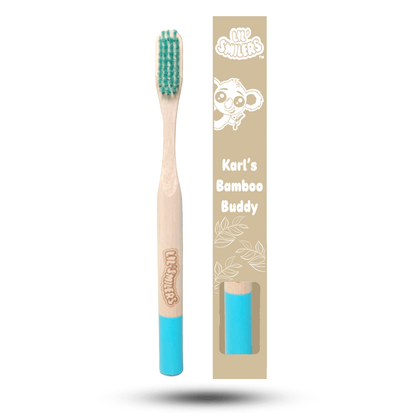 Lil' Smilers UK toothbrush Sky Blue Karl's Bamboo Buddy Toothbrush